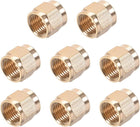 Brass Tubing Nut Tube Fitting Compression Insert Hydraulic Nuts M10x6mm 8pcs