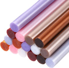 Mini Hot Glue Gun Sticks 4-inchx0.43-inch High Sticky Hot Glue Sticks, Metallic 8 Colors 16pcs