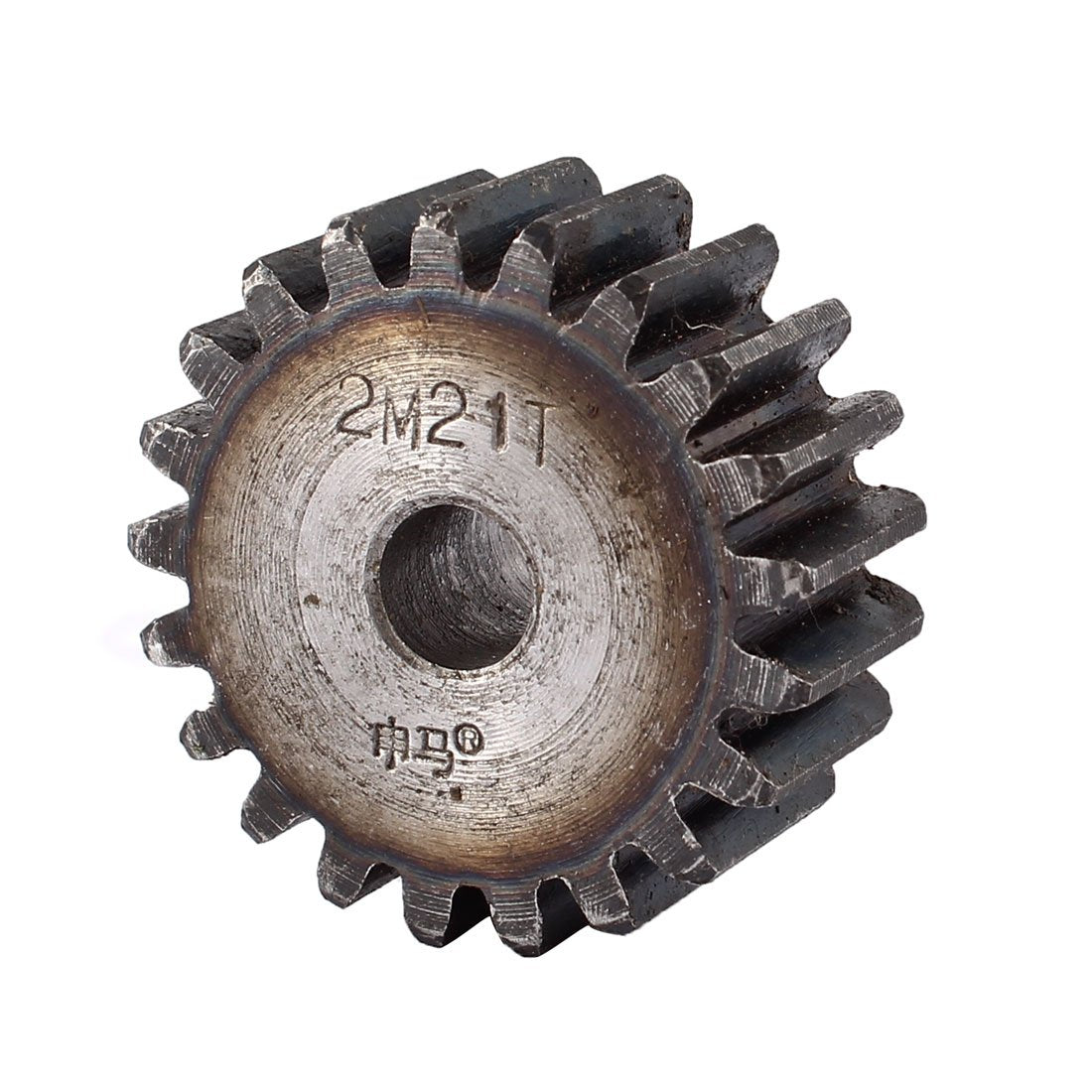 a14040900ux0382 10mmx46mmx20mm Module 2 21 Teeth Metal Straight Spur Gear Wheel Gray, 1.8" Width, Stainless Steel