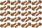 40Pcs M5x16mm Yellow Zinc Plated 4.8 Grade Phillips Drive Serrated Flange Hex Head Bolt
