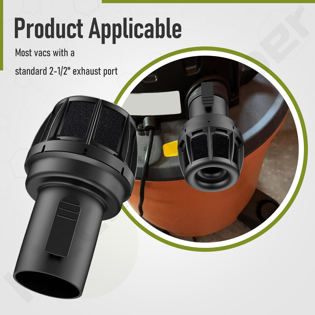 VT2525 WS25025A 2.5" Filtro/Diffusore Accessorio per Aspirapolvere Idro-Secchio Ridgid
