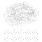 240 Pcs M2 PVC Flat Washers 2mm ID 5mm OD 0.5mm Thick Plain Washer Grommets Plastic Sheet Gasket Fastener Sealing Spacer Gasket Ring Water Hose Washers, Clear