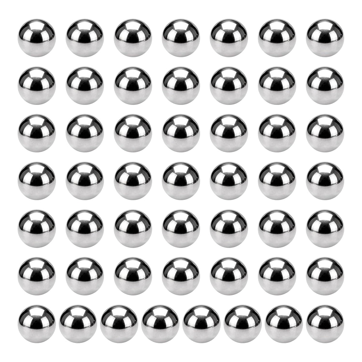 50Pcs 1/4" Bearing Balls, 316L Stainless Steel G200 Precision Balls for Bearings Bicycles Casters Automotive Part and DIY (Mirror Polished)
