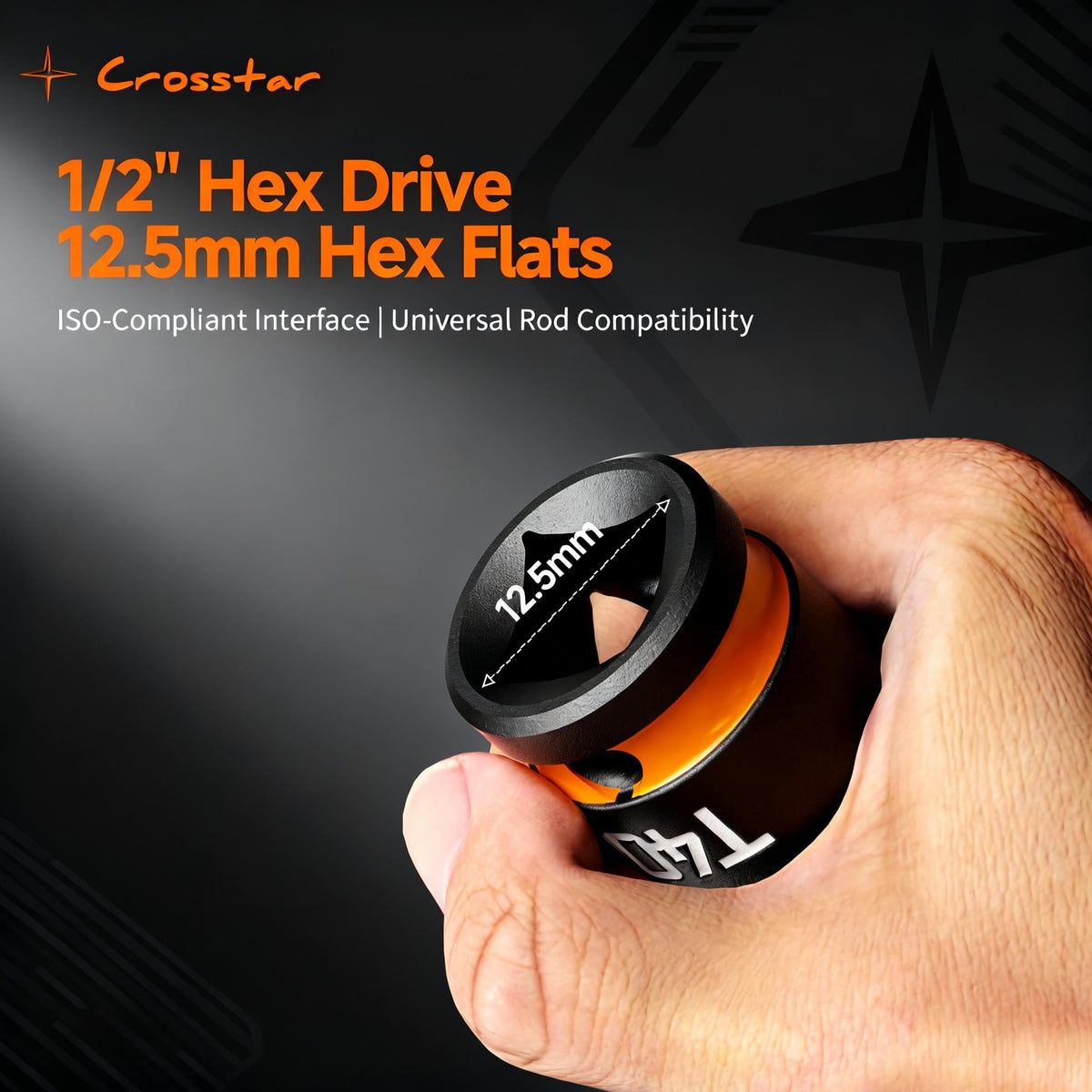 LinkMejor 3Pcs T40 Impact Torx Bit Sockets,Long Star Sockets,1/2" Drive