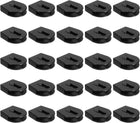 50 Pcs Wheeled Cord Locks for Drawstring Plastic Toggle Slider Stopper End Cord Slider Replacement for Backpack Shoelace Hat Bungee Shock Cord, 0.8x0.9 Inch