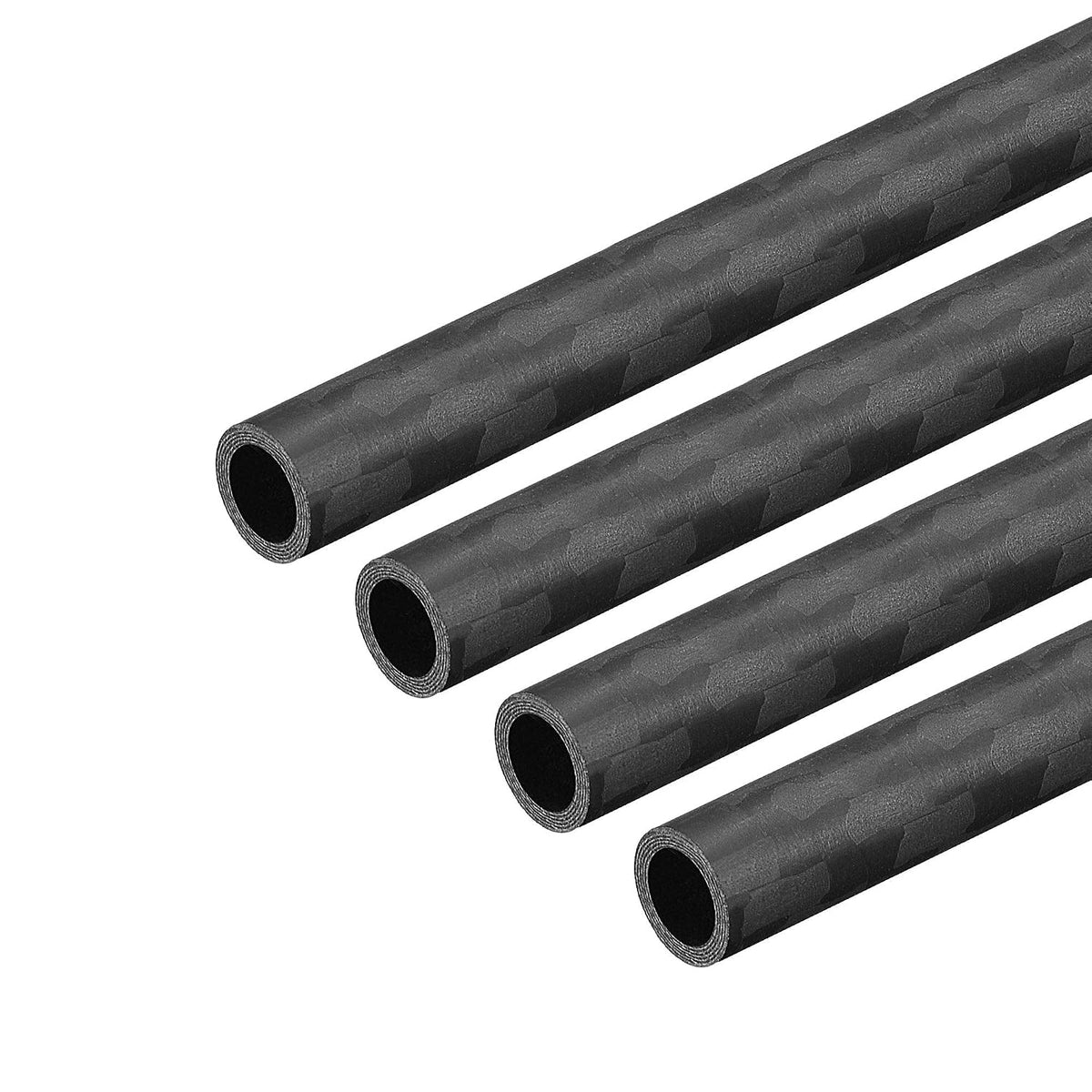 Carbon Fiber Round Tube 6mm x 4mm x 400mm 3K Roll Wrapped Matt Surface for RC Airplane Quadcopter 4Pcs