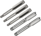 3pcs M10 x 1.5mm Metric Tap & 2pcs M10 x 1.25 Metric Machine Thread Milling Tap 3 Flutes High Speed Steel