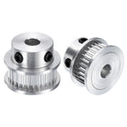 2pcs GT-2 30T Pulley Synchronous Wheel 5mm Bore, Aluminum Timing Pulley 30 Teeth, Fit Width 6mm Timing Belt for 3D Printer CNC Machine
