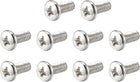 M4 x 10mm 304 Stainless Steel Phillips Pan Head Screws Bolt 60pcs