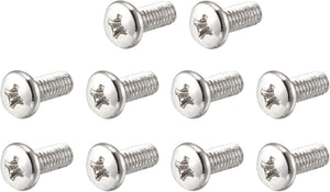 M4 x 10mm 304 Stainless Steel Phillips Pan Head Screws Bolt 60pcs