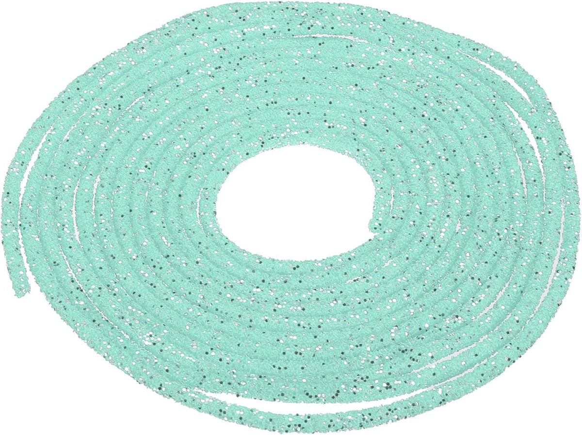 6 Yards Sequins Rope, Glitter Rope Sequins Rhinestone Tube Cord for Wedding Dresses Costume Jewelry Accessory DIY Crafts Shoelaces, Color