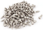 3.5mm x 12mm Hex Hexagon Head Self Tapping Screws Silver Tone 100 Pcs