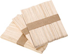 150Pcs Craft Sticks 5.5" x 3/8" Ice Cream Sticks Wooden Wax Sticks for Building Mixing and Creating Craft Projects