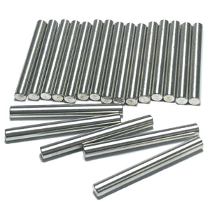 LinkMejor 20stk 5mm x 45mm dowel pins metal dowel pins M5 5mm hyldespænder, understøtter hylder, 5mm x 45mm metal stang. 304 rustfrit stål træ højlejlighedssengs spænder