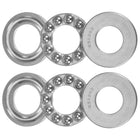S51203 Thrust Ball Bearing 17mm x 35mm x 12mm Stainless Steel with Washers ABEC1 2pcs