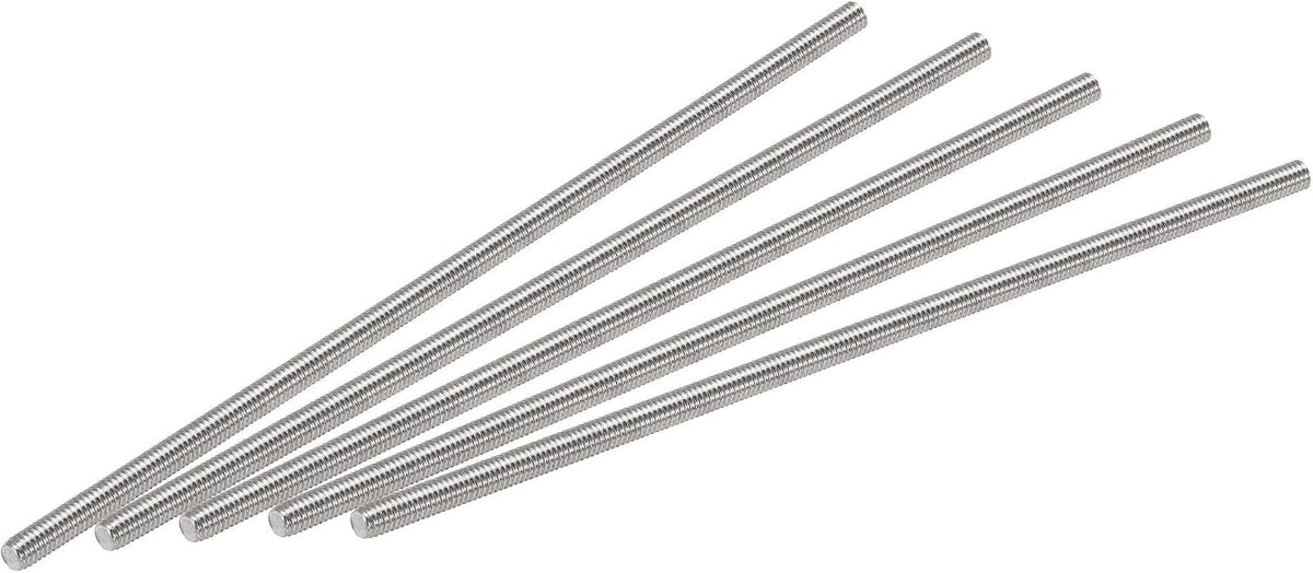 5Pcs M3 x 90mm Fully Threaded Rod 304 Stainless Steel Right Hand Threads,M3-0.5 Thread Pitch