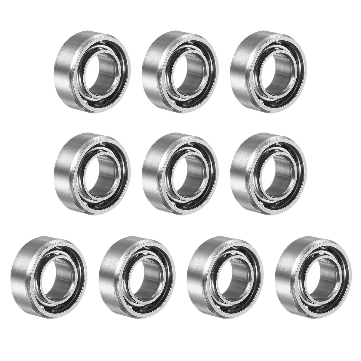 R188 Deep Groove Ball Bearing, 10pcs 1/4" x 1/2" x 3/16" Open Type Chrome Steel Bearings