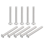 304 Stainless Steel Machine Screws, 30pcs M2.5x30mm Slotted Drive Pan Head Screw Bolts