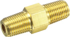 Hex Nipple 1/8 NPT Male x 1/8 NPT Male Brass Thread Pipe Fitting for Water Oil Air Pressure Gauge Temp Sensor
