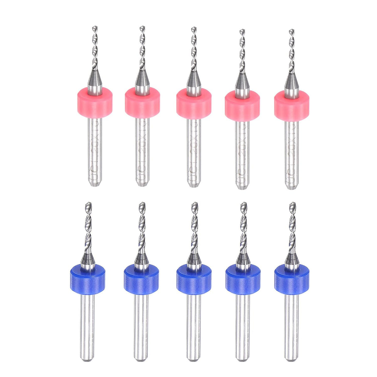 Micro PCB Drill Bit Set 1.2mm 1.5mm, 1/8" 3.175mm Shank Tungsten Carbide CNC Engraving Print Circuit Board Drill Bits Rotary Tool 20pcs