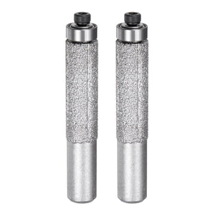 2 Pz Vite Tratte Profilo Diamante Trapano 13.3mm Dia Mastro 1/2" 46 Graffio Ruota Profilo Cilindrico Soldato con Ruota per Taglio Lame Marmo Quarzo Piastrelle
