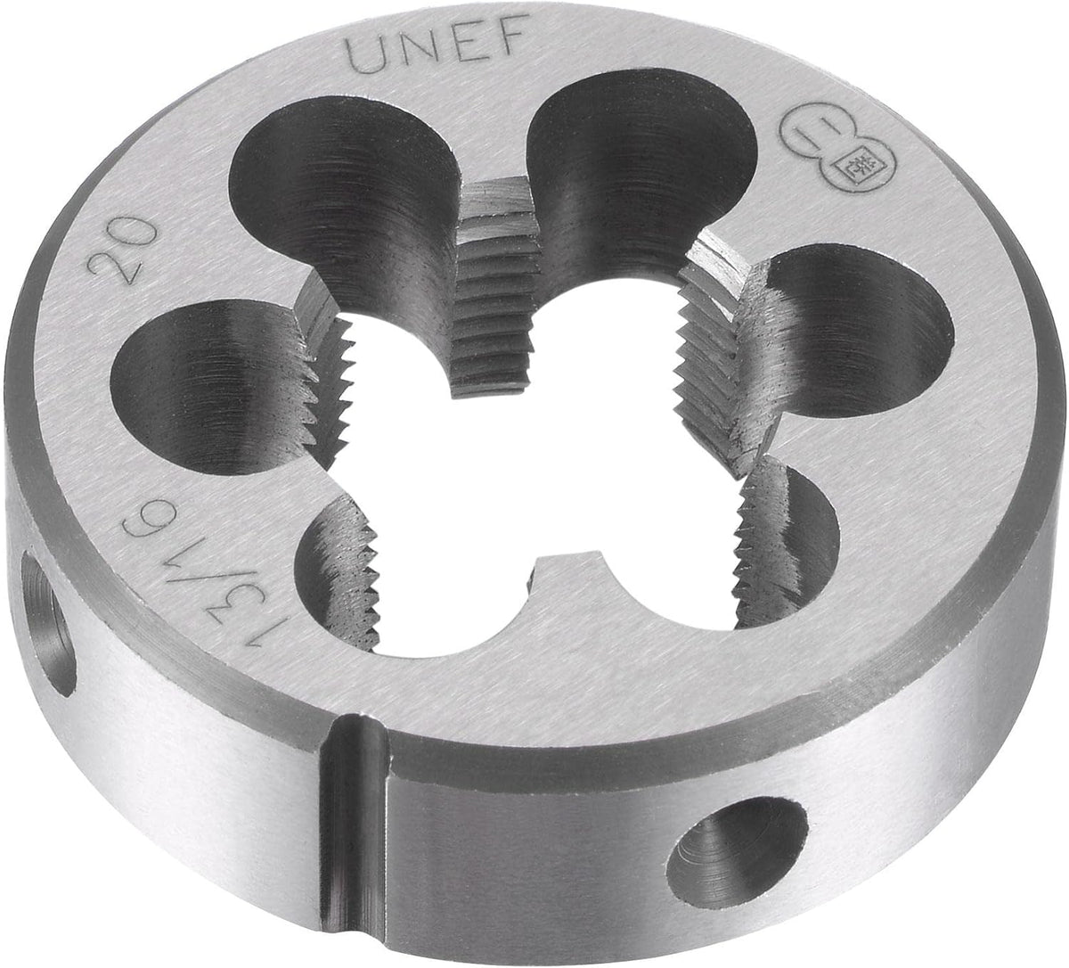 Round Threading Dies 13/16"-20 UNEF, Alloy Tool Steel Machine Thread Repair Hand Tool
