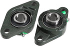 2pcs Pillow Block Bearing UCFL204 20mm Mounted Bear Two Boltflange Cast Hosing