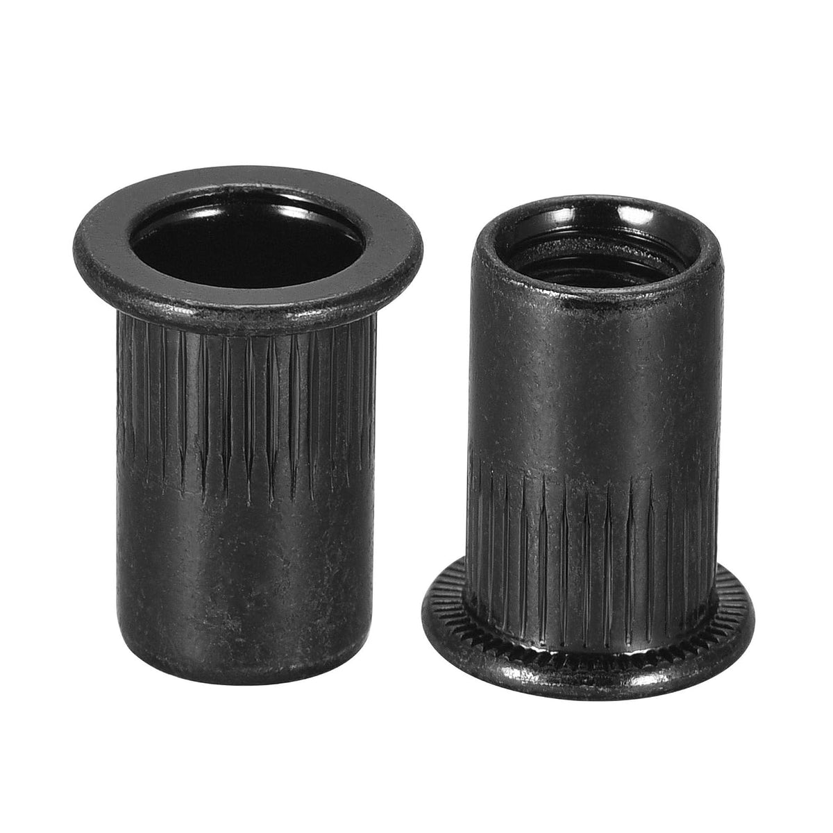 M10 Viti a Rivetto Acciaio Carbonio Zincopiate testa piatta incernierata Inserto a vite Nera 50Pz