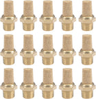 1/8 PT Sintered Bronze Exhaust Muffler with Brass Body Protruding 15pcs
