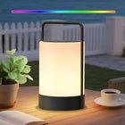 LinkMejor Solar Lantern Outdoor Waterproof Table Lamp Cordless Metal Frame