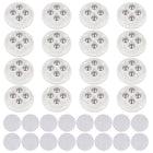 16pcs Self Adhesive Mini Caster Wheels Universal Wheel 360° Rotation Sticky Swivel Pulley for Kitchen Small Appliances Storage Boxes Coffee Makers, White