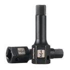 Enchufes de hexagón de impacto de 1/2 pulgada, 2 piezas, con conectores LinkMejor 1/2-Inch Drive 1/2-Inch Impact Hex Bit