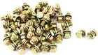 M6x12mm 8.8 Grade Yellow Zinc Plated Hex Head Bolt 50pcs w Washer