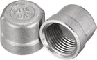 304 Stainless Steel Pipe End Cap Fitting 3/8 NPT Female Thread Plug 2pcs