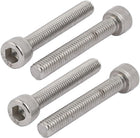 M6x40mm 304 Stainless Steel Left Hand Thread Hex Socket Cap Screw Fastener 4pcs