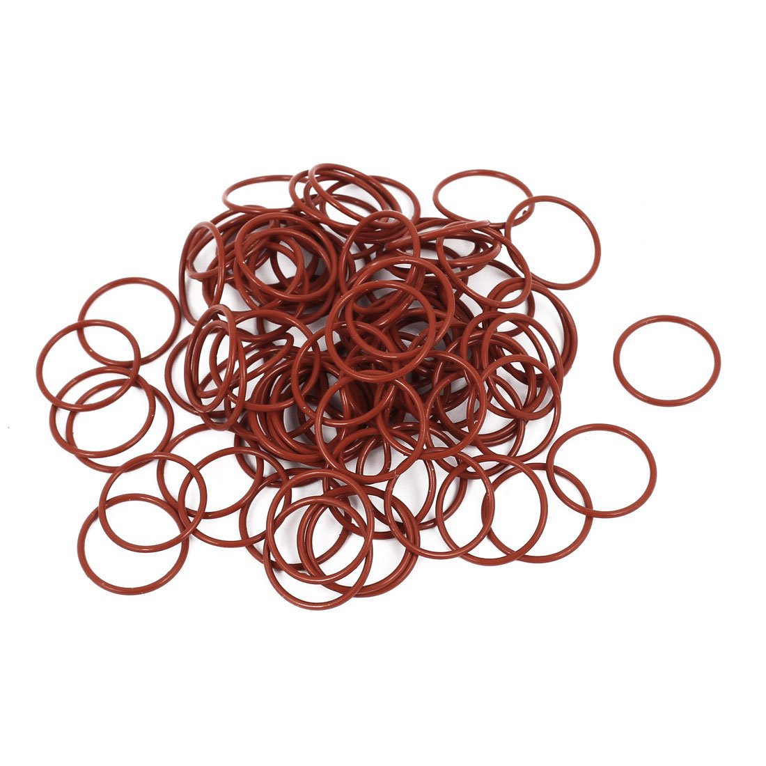 100Pcs 15mm x 1mm Rubber O-Rings NBR Heat Resistant Sealing Ring Grommets Red