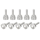 Knurled Thumb Screws, M3x10mm Brass Shoulder Bolts Grip Knobs Fasteners, Nickel Plated 10Pcs