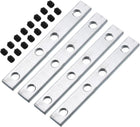 Straight Line Connector, 4Pcs 4inch Inside Joint Brackets with M8 Screws for 4040 Series Aluminum Extrusion Profile T Slot 8mm (Silver)