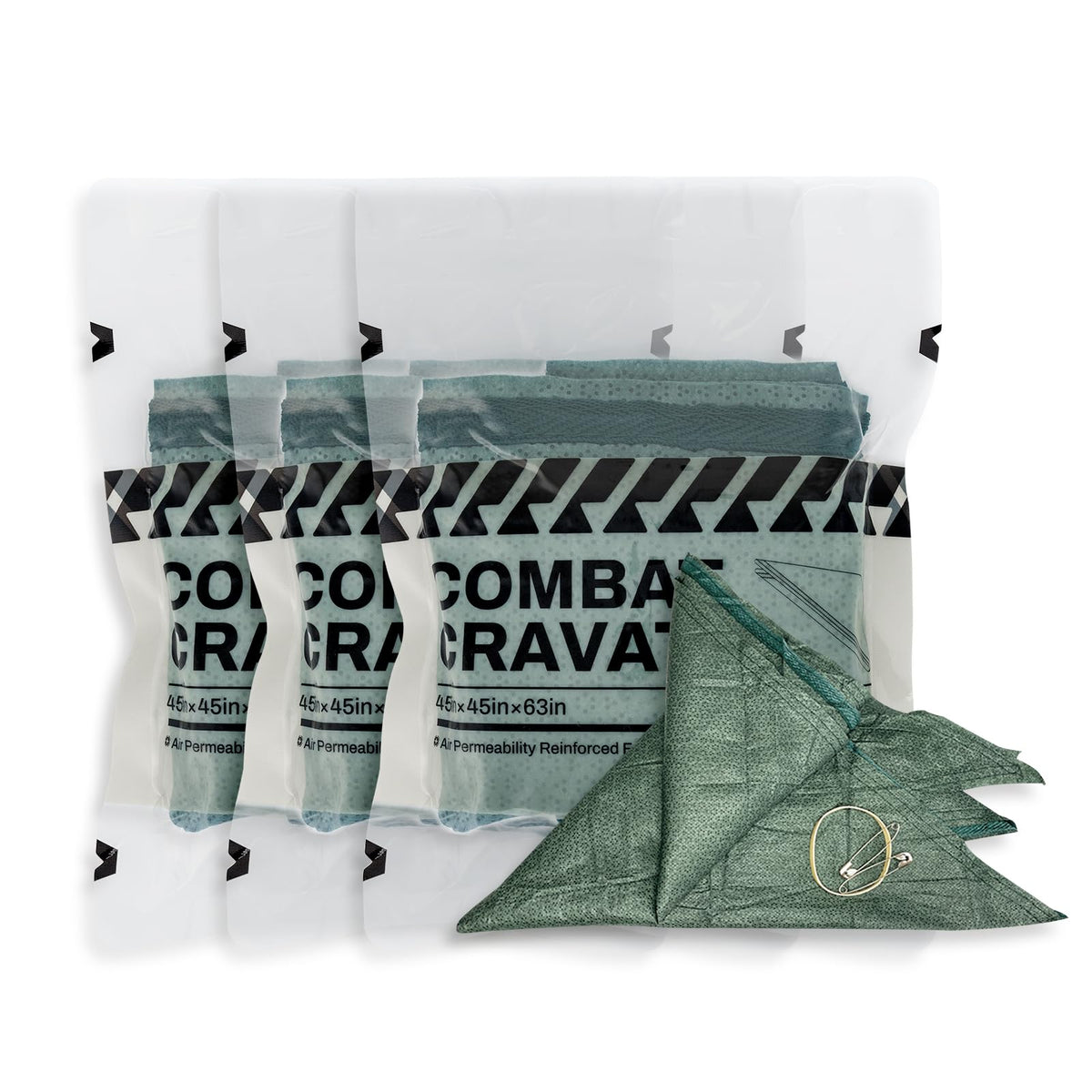 LinkMejor 3pcs Bandagem Triangular de Manta com Ganchos de Segurança