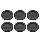 6Pcs Rubber Grommets 1-3/8" (35mm) Drill Hole, 1-1/4" (30mm) ID Double Sided Hole Plugs Ring Gasket for Firewall Cable Wire Protecting, Black