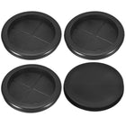 4Pcs Rubber Grommets 3-1/8" (80mm) Drill Hole, 2-3/4" (70mm) ID Single Sided Hole Plugs Ring Gasket for Firewall Cable Wire Protecting, Black