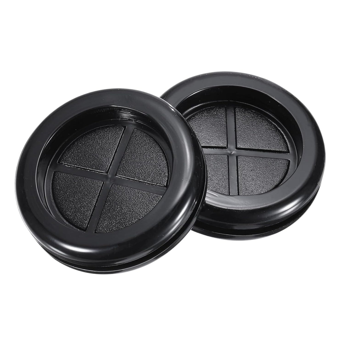 Rubber Grommet Round Double-Sided Mount Dia 32 mm ID 24 mm for Wire Protection 4pcs