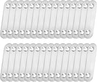 Repair Plate, 60mm x 16mm, Flat Fixing Mending Bracket Connector with Screws, 30 Pcs