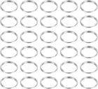 50Pcs 10mm Double Loops Split Rings, Round Jump Ring Connector, Small Nickel Plated Small Key Chain Ring Part for DIY Crafts Making, Silver