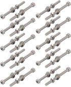 20Pcs M3x40mm 304 Stainless Steel Knurled Hex Socket Head Bolt Nut Set w Washer