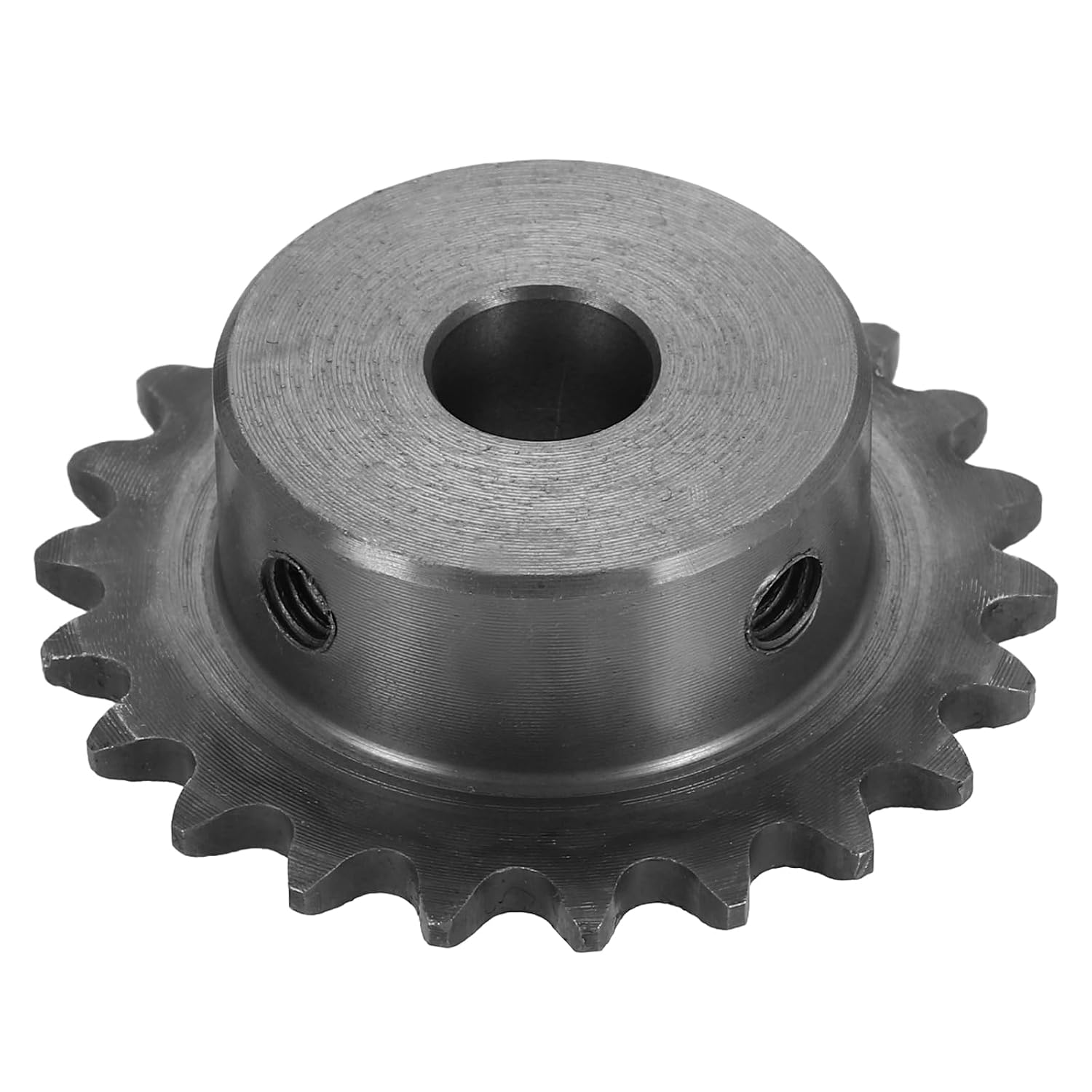 #25 Chain Roller Sprocket 10mm Bore 31.5mm OD, 14 Tooth C45 Carbon Steel ANSI Chain NO.25 Roller Sprocket Round Hole Without Surface Finished for ISO 04C Chain