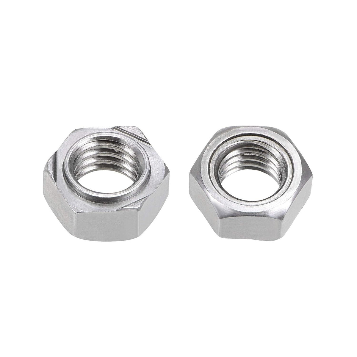 Hex Weld Nuts,1/2-13 Carbon Steel with 3 Projections Machine Screw Gray 20pcs