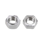 Hex Weld Nuts,1/2-13 Carbon Steel with 3 Projections Machine Screw Gray 20pcs