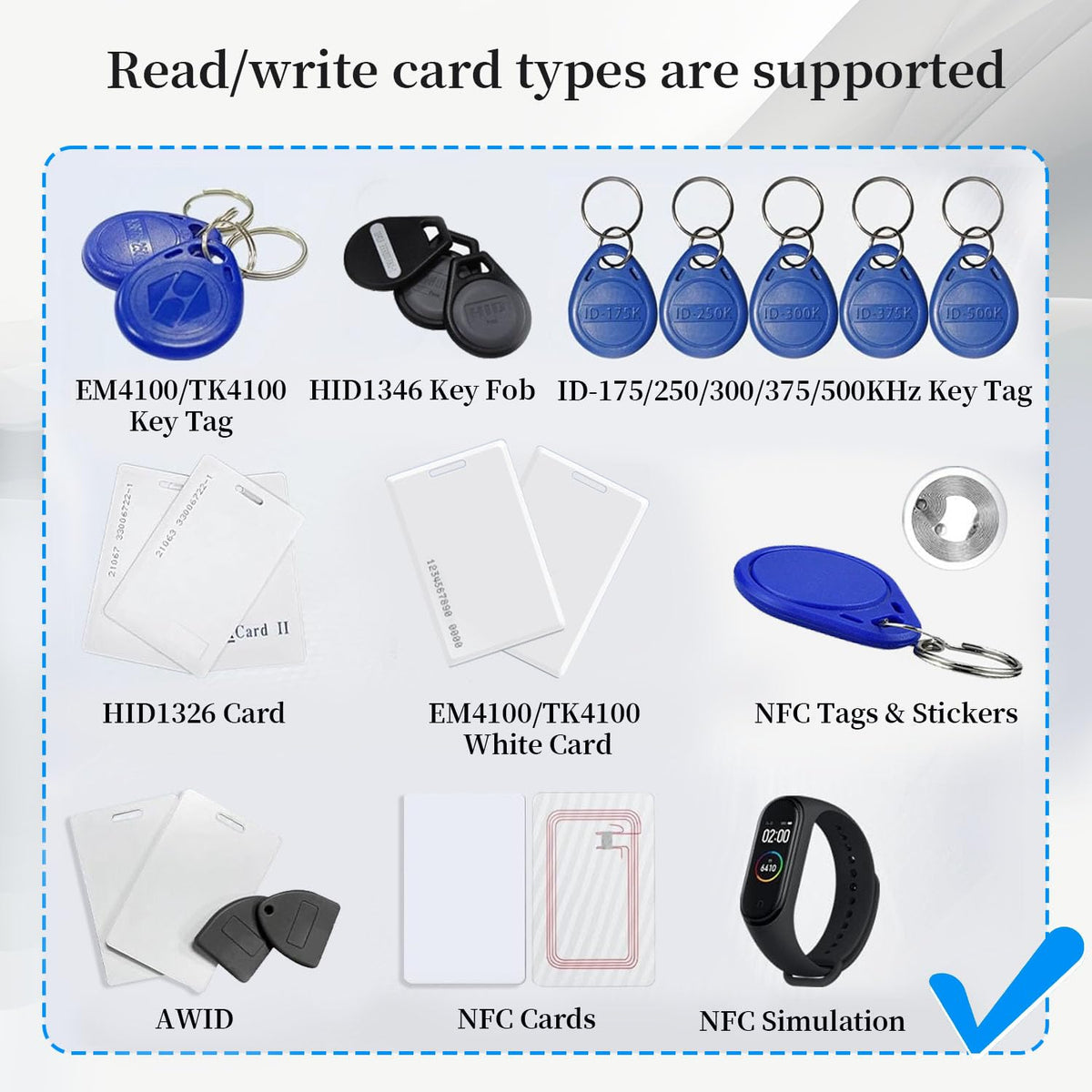 LinkMejor X7 RFID-lukija kirjoittaja RFID-kopioija pääsyoikeusjärjestelmälle