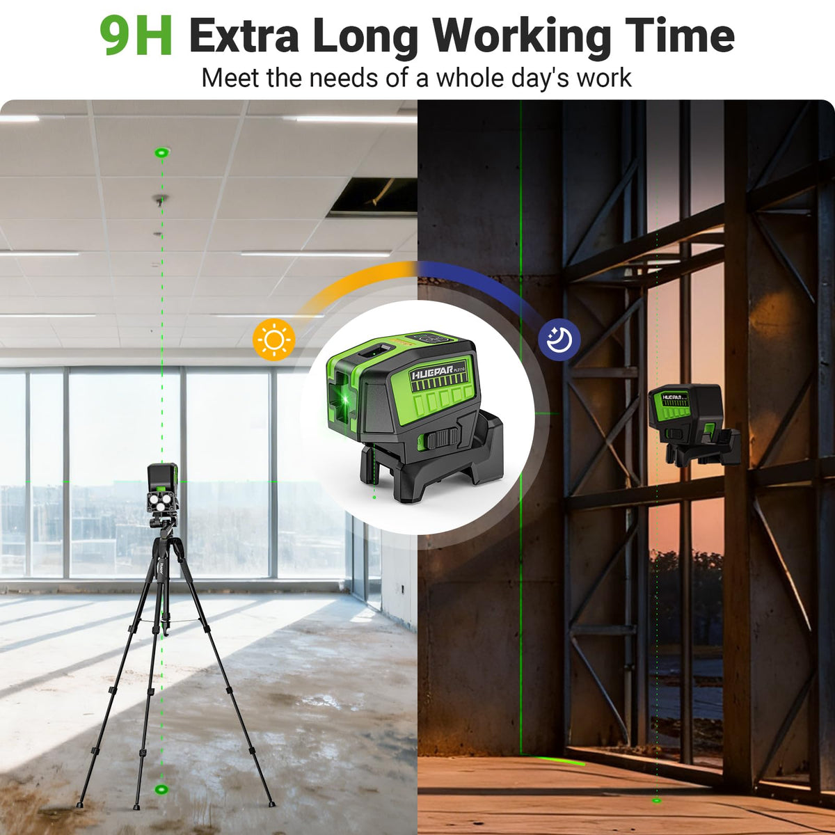 LinkMejor 2 Punto Línea Cruzada de Alineación de Laser Auto Nivelador con Modo Plus
